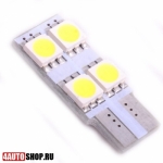   Светодиодная автолампа W5W 4 LED SMD5050 (2шт.)