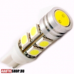   Светодиодная автолампа W5W 8 LED SMD5050 + 1 LED HP (2шт.)