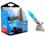  DLED Газонаполненная автомобильная лампа H1 DLED Серия "Racer" 5000K (2шт.)
